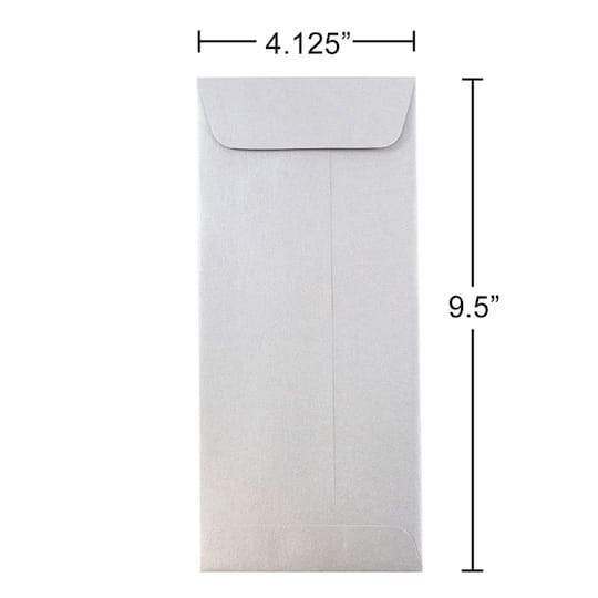 JAM Paper #10 Policy Metallic Business Envelopes, 25ct.